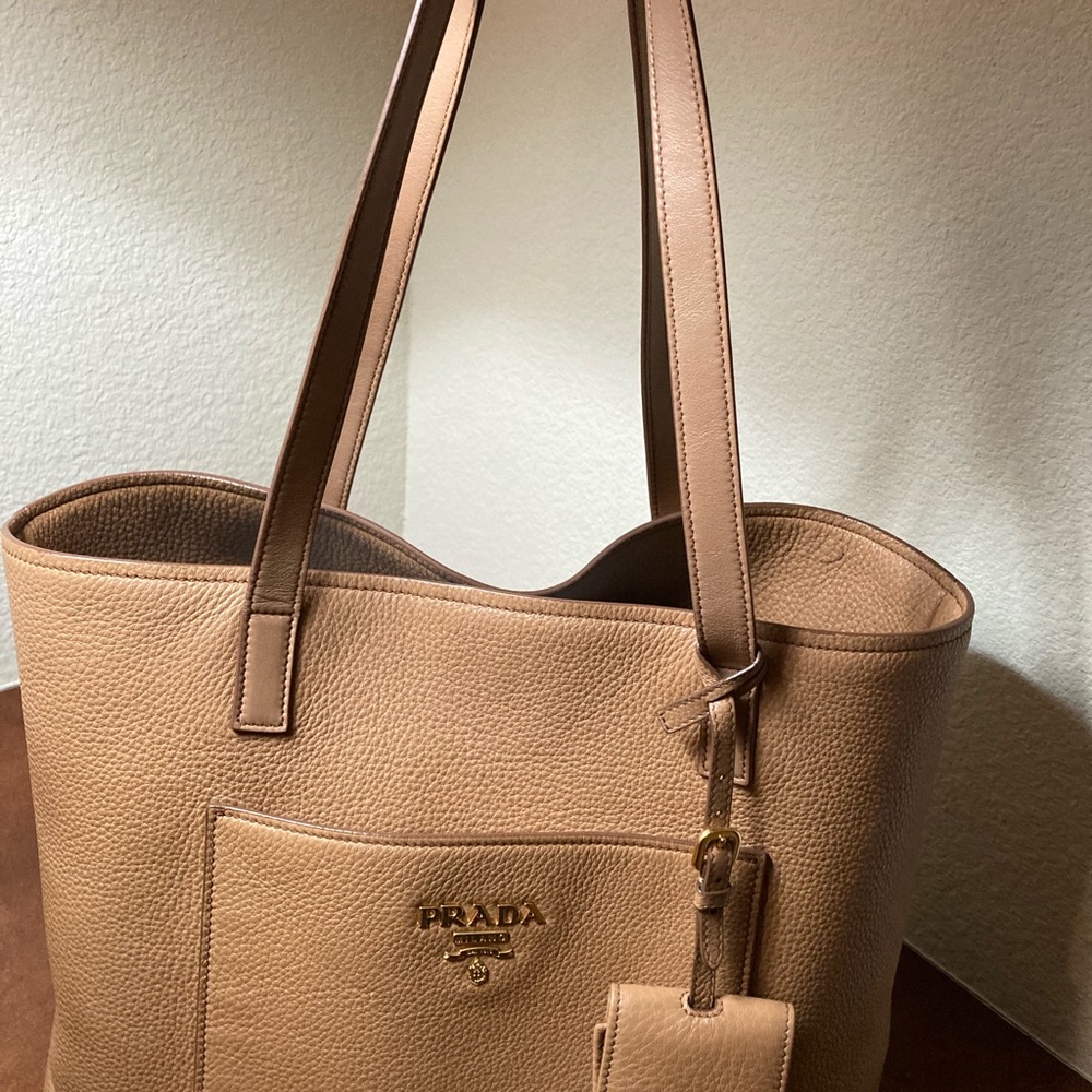 SOLD Prada Tote in camel color - Picture 2 of 8